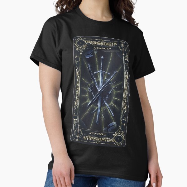 Vista previa del artículo con la obra «as de sworsd-elden anillo cartas del tarot fanart», diseñado y vendido por Greyo101.