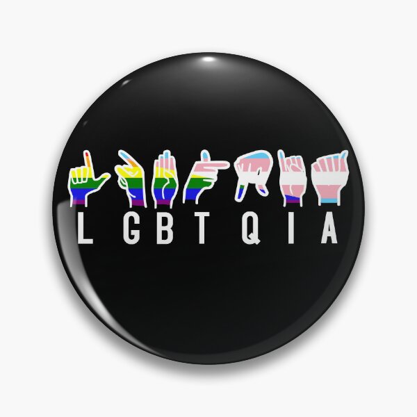 Item preview, LGBTQIA in ASL American Sign Language finger spelling designed and sold by incurablehippie.