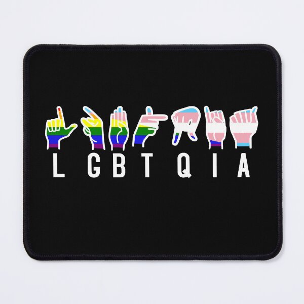 Item preview, LGBTQIA in ASL American Sign Language finger spelling designed and sold by incurablehippie.