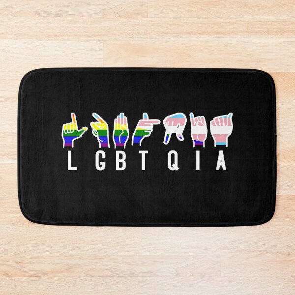 Item preview, LGBTQIA in ASL American Sign Language finger spelling designed and sold by incurablehippie.