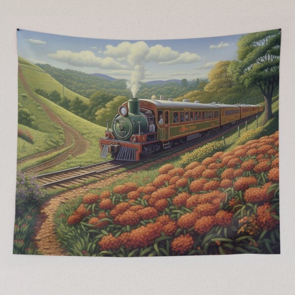 Item preview, Golden Blossoms Express designed and sold by ddaiart.
