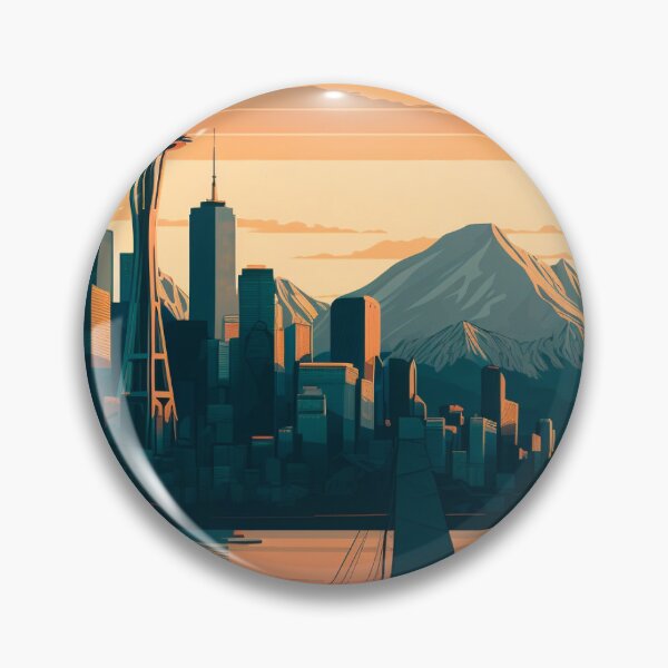 Item preview, Lo-fi Seattle Washington US Skyline Sunrise Horizon designed and sold by ImaginePrintsHQ.
