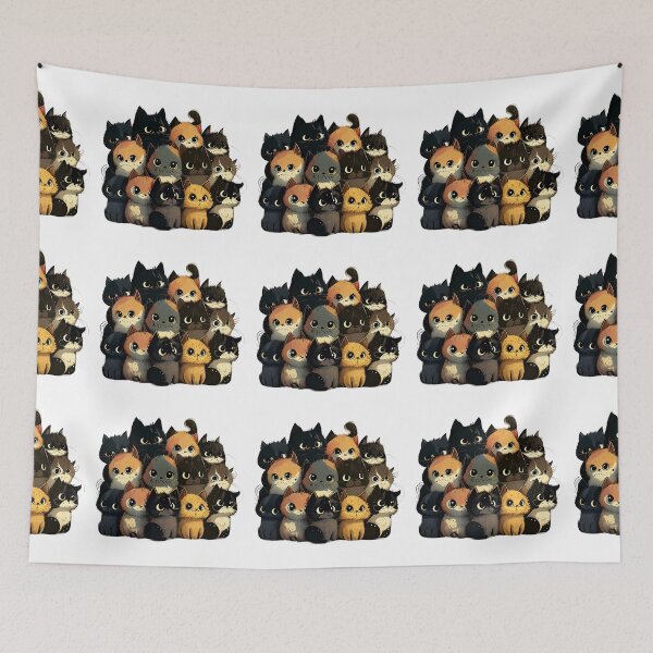 Item preview, stacked cute cats designed and sold by dino-saur.