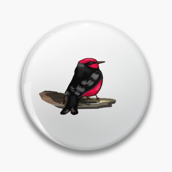 Item preview, Vermillion Flycatcher on Branch designed and sold by VerdeDoodleDuck.