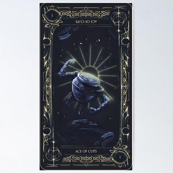 Item preview, ace of cups-elden ring tarot cards designed and sold by Greyo101.