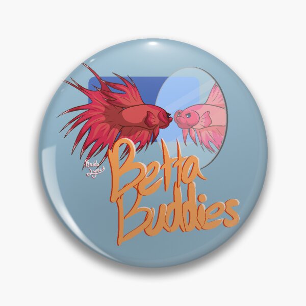 Item preview, Betta Buddies Red Crowntail in Mirror designed and sold by KaidaLynch.