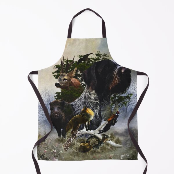 Item preview, German Wirehaired Pointer  for versatile hunting designed and sold by TammyHunterArt.