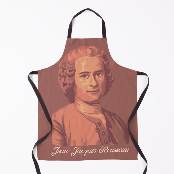 Item preview, Jean-Jacques Rousseau Artsy Coral Portrait  designed and sold by Unhinged Heather.