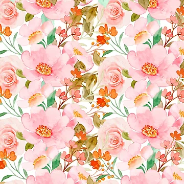 Artwork thumbnail, Abstract Spring Floral Pattern by calibrit