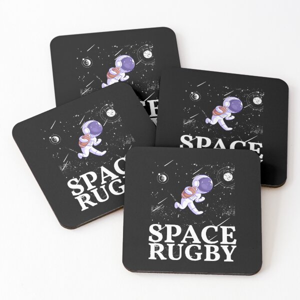 Artikelvorschau, Lustige Rugby-Geschenke - Weltraum-Rugby, Astronaut mit Rugbyball entworfen und verkauft von kcaandwu.