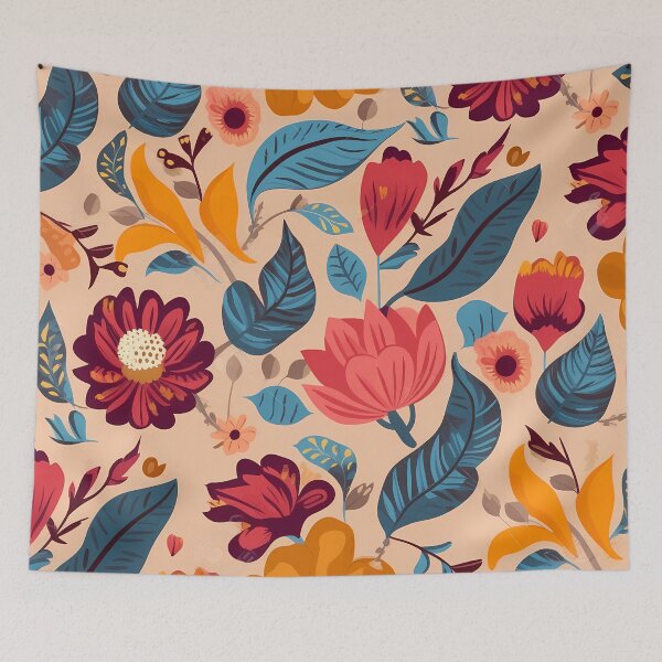 Item preview, Contemporary Floral Pattern designed and sold by MTJ-Mushrooms.