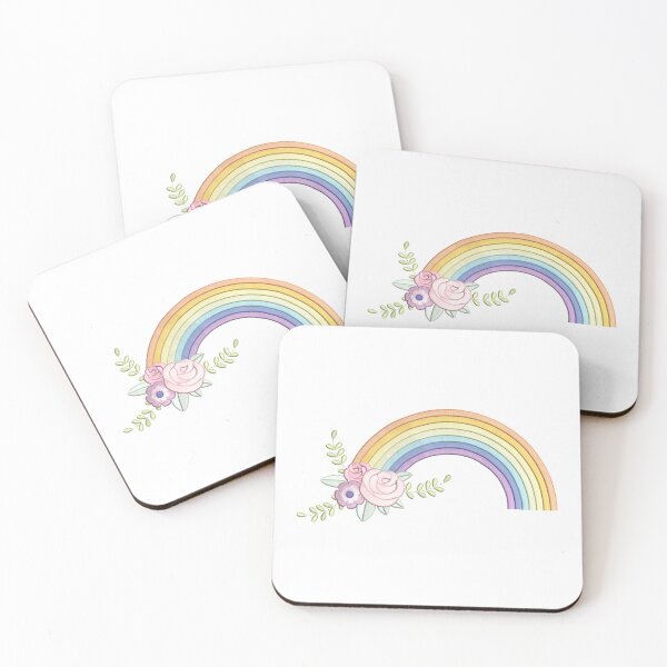 Item preview, Rainbow and Flowers - Embroidery Effect designed and sold by CarasAtelier.