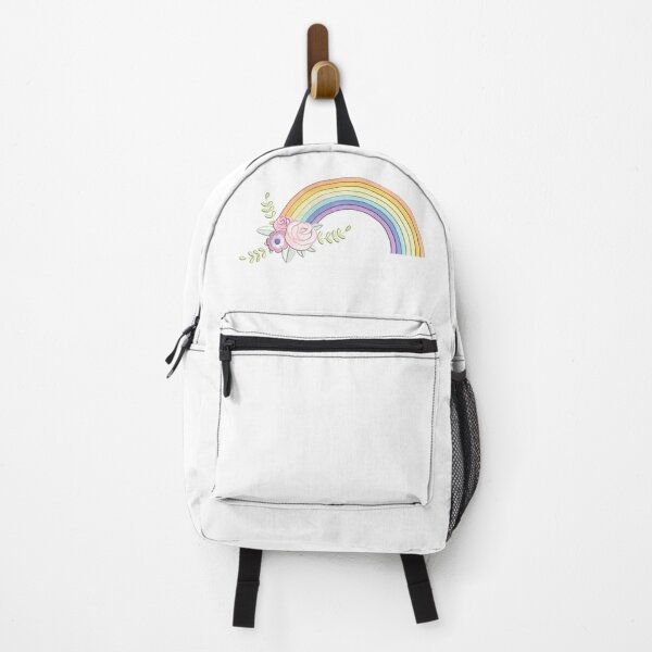 Item preview, Rainbow and Flowers - Embroidery Effect designed and sold by CarasAtelier.