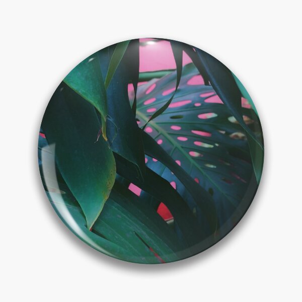 Item preview, JUNGLE CANDY - big tropical leaves on pink background designed and sold by OZKURO.