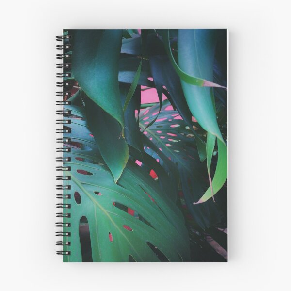 Item preview, JUNGLE CANDY - big tropical leaves on pink background designed and sold by OZKURO.