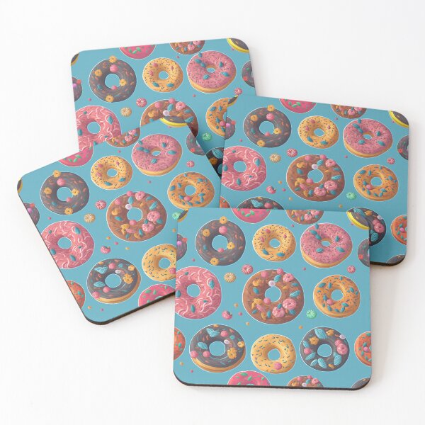 Item preview, Colorful Donuts Seamless Pattern designed and sold by Digi Artworks Store.