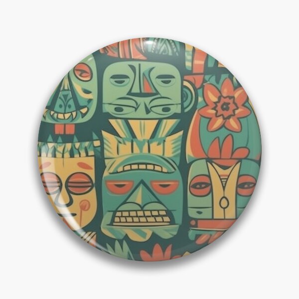Item preview, tiki designed and sold by RavenWrangler.