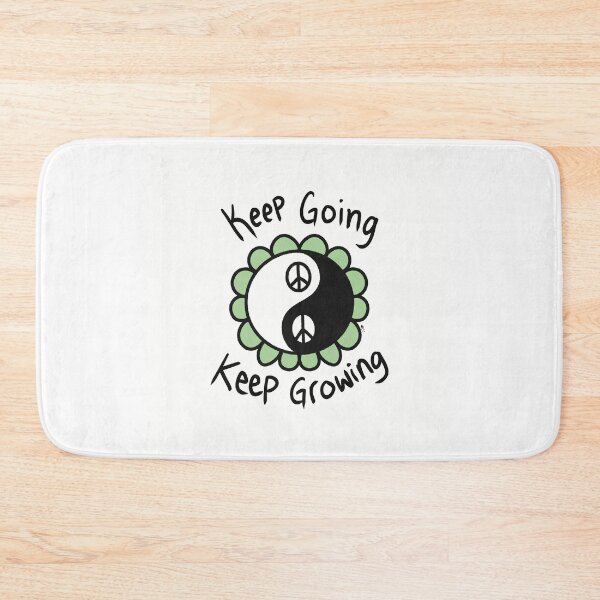Item preview, Keep Going, Keep Growing, Yin Yang, Flower, Tai Chi, Balance designed and sold by GroovyVibesArt.