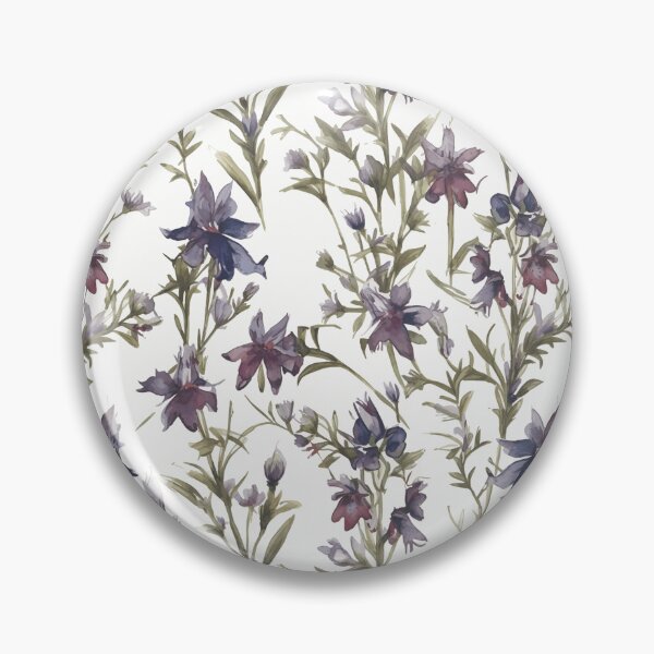 Item preview, Enchanting Lobelia Flowers in Watercolor Dreamscape designed and sold by TopArtsy.