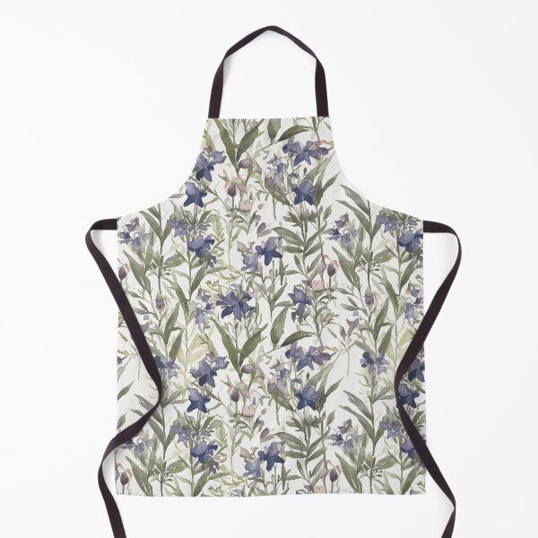 Item preview, Watercolor Lobelia Flowers in Nature's Harmony designed and sold by TopArtsy.