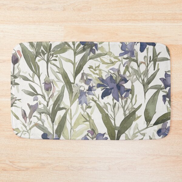 Item preview, Watercolor Lobelia Flowers in Nature's Harmony designed and sold by TopArtsy.