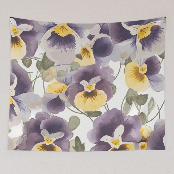 Item preview, Viola Flowers Dance in Watercolor Symphony designed and sold by TopArtsy.