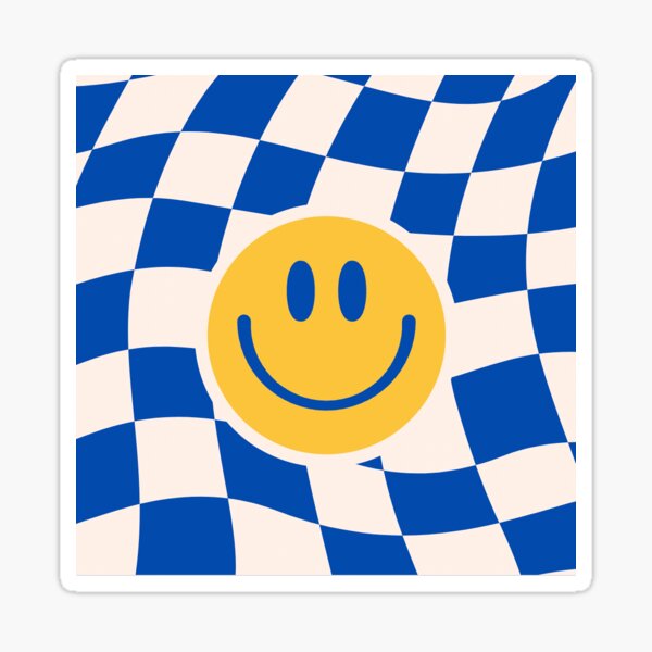 Item preview, Blue Checkered Smile designed and sold by isabelnachazel.