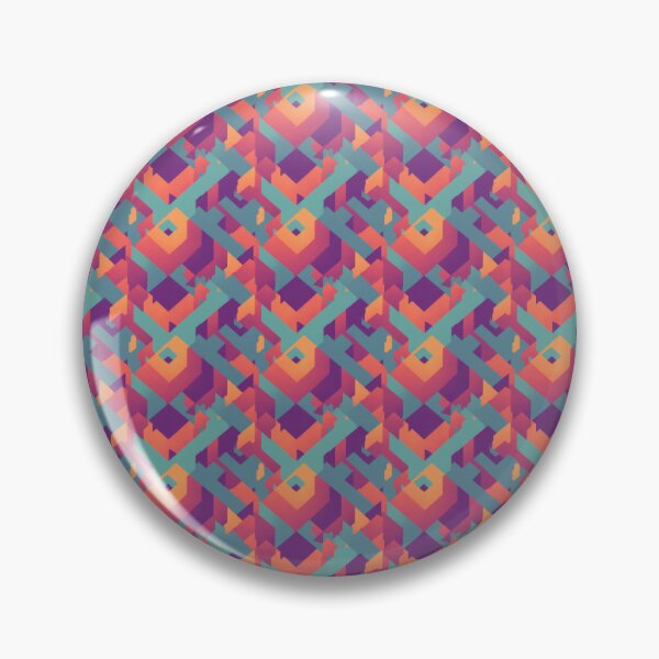 Item preview, Orange and Teal Geometric Cube Pattern designed and sold by Aaron2610.