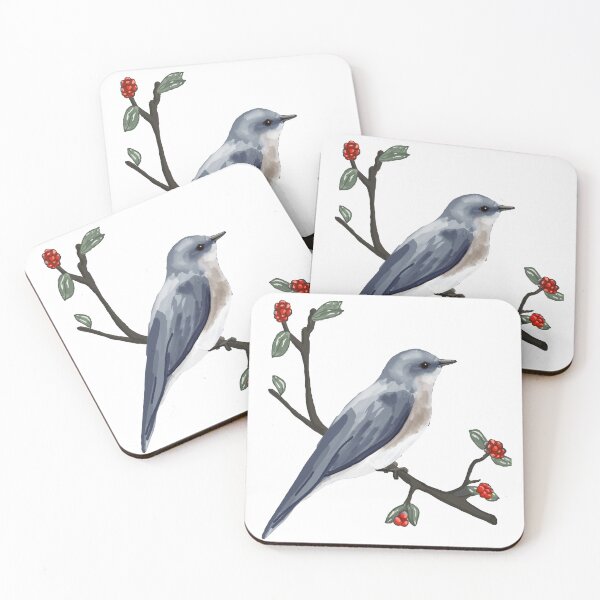 Item preview, Bluebird on branch designed and sold by VerdeDoodleDuck.