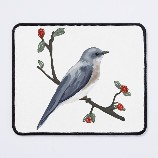 Item preview, Bluebird on branch designed and sold by VerdeDoodleDuck.