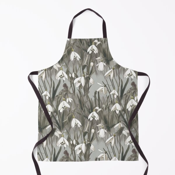 Item preview, Gentle Snowdrops Flowers Watercolor Pattern designed and sold by TopArtsy.