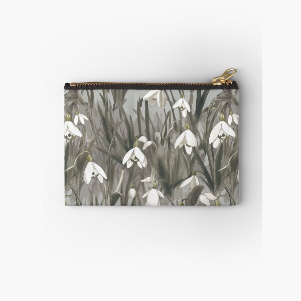 Item preview, Gentle Snowdrops Flowers Watercolor Pattern designed and sold by TopArtsy.