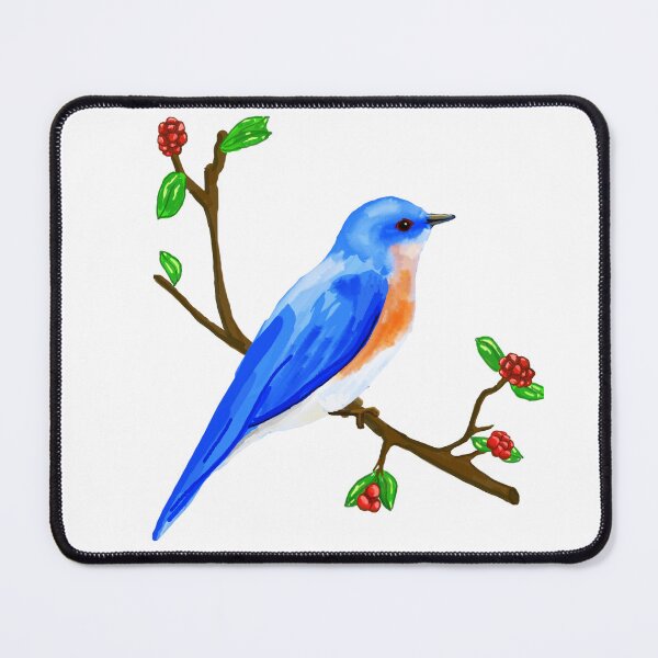 Item preview, Bluebird on branch II designed and sold by VerdeDoodleDuck.