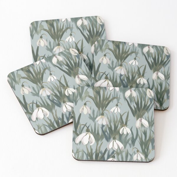 Item preview, Wild Snowdrops Flowers Watercolor Artistry designed and sold by TopArtsy.