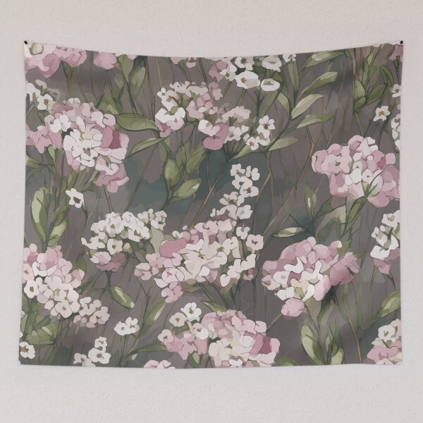 Item preview, Sweet Alyssum Flowers in Watercolor Splendor designed and sold by TopArtsy.