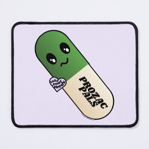 Item preview, Prozac Pals Medication Health Awareness Character designed and sold by digitalsorceres.