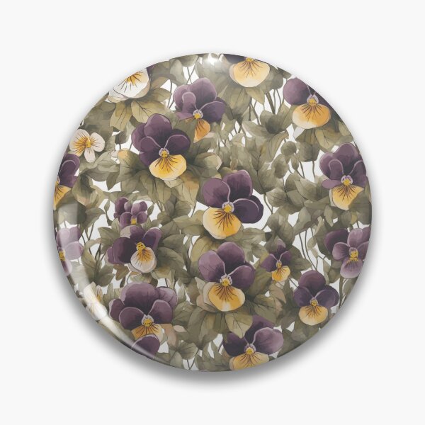 Artikelvorschau, Bratschen-Blumen-Aquarell-Muster in freier Wildbahn entworfen und verkauft von TopArtsy.