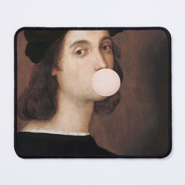 Aperçu de l'œuvre 02_Portrait vintage avec chewing-gum créée et vendue par ESCAPZ.