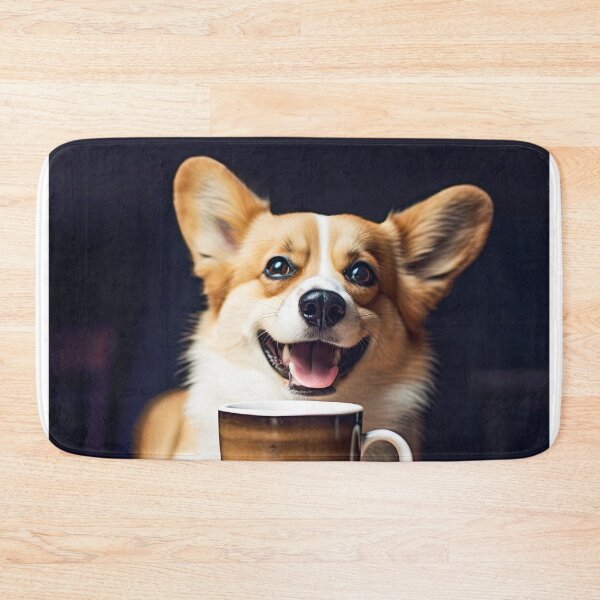 Item preview, Perky Pup: Adorable Corgi Coffee Art for Caffeine Lovers  designed and sold by ClawedCreations.