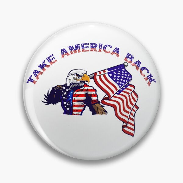 Item preview, Take America Back | American Bald Eagle Holding Flag designed and sold by Impressify.