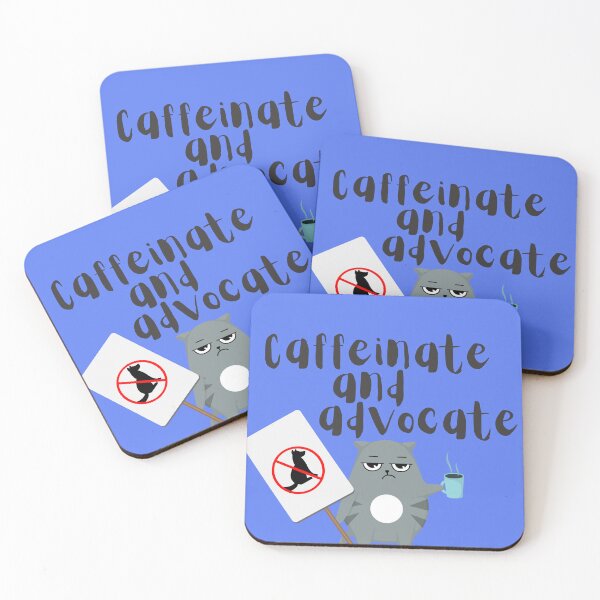 Item preview, Caffeinate and advocate - political designed and sold by PellSilversmith.