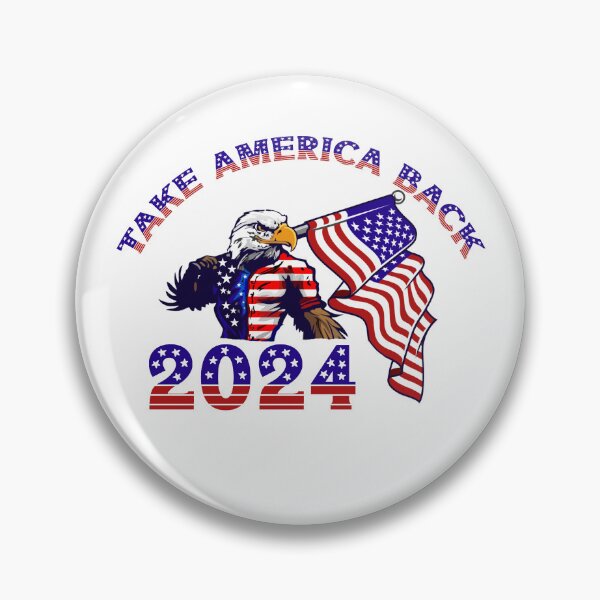 Item preview, Take America Back 2024 | American Eagle Holding Flag designed and sold by Impressify.
