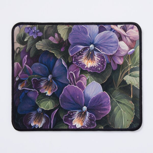 Item preview, purple violas designed and sold by botanicalartAI.