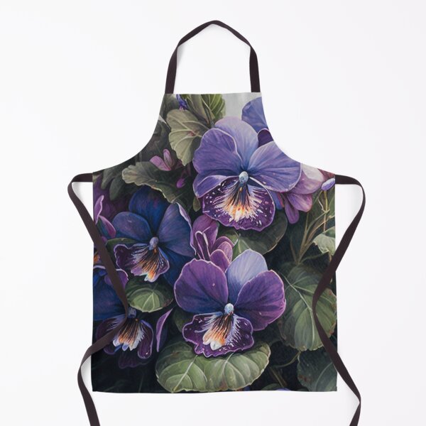Item preview, purple violas designed and sold by botanicalartAI.