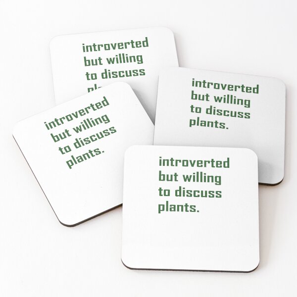 Item preview, Introverted but willing to discuss plants designed and sold by HamzaAD02.