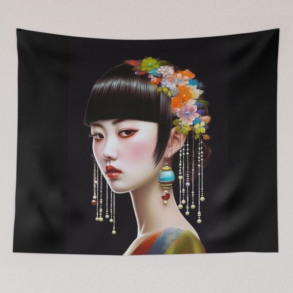 Item preview,  GEISHA GIRL  Midjourney AI Artwork designed and sold by davidjulie.