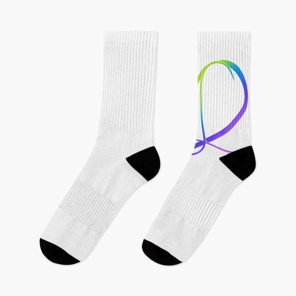 Item preview, Monogram L in Heart (Rainbow Outline) designed and sold by LancelotDesigns.