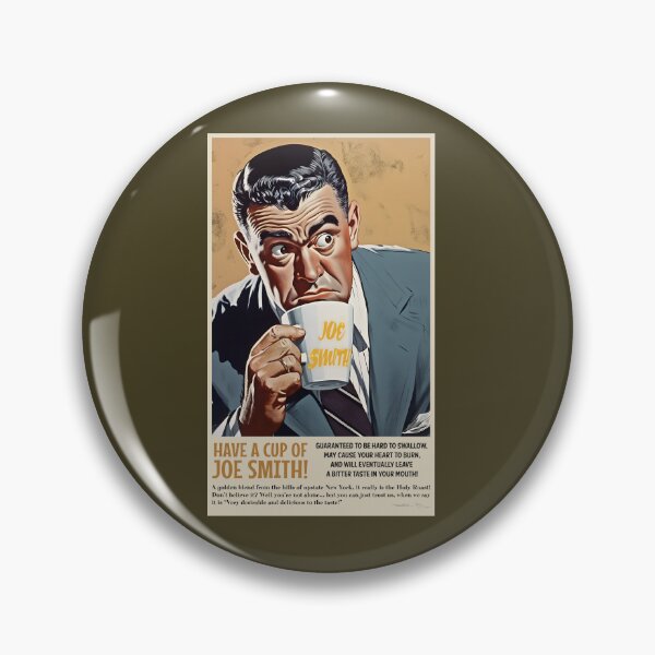 Item preview, Cup of Joe Smith - 1950s American Style Art Poster - Funny Joseph Smith Parody designed and sold by Exmo-Army.