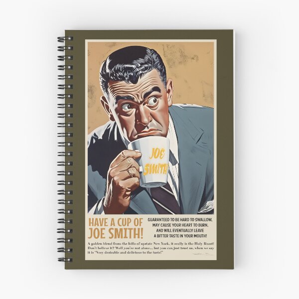 Item preview, Cup of Joe Smith - 1950s American Style Art Poster - Funny Joseph Smith Parody designed and sold by Exmo-Army.