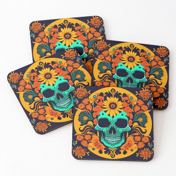 Item preview, Skulls and Colors of Mexico I designed and sold by OcelotStore.